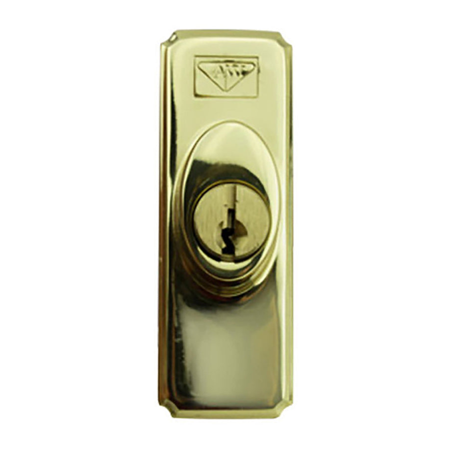 Discontinued Keyed Lock, Old Style - Bright Brass - Discontinued Keyed Lock, Old Style - Bright Brass