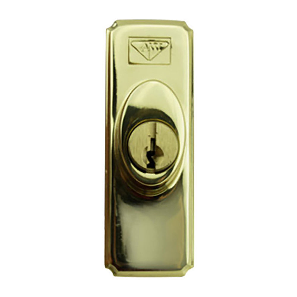 Discontinued Keyed Lock, Old Style - Bright Brass - Discontinued Keyed Lock, Old Style - Bright Brass