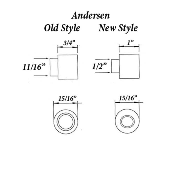 Andersen Handle Extender For Frenchwood Hinged Doors White - Andersen Handle Extender For Frenchwood Hinged Doors White