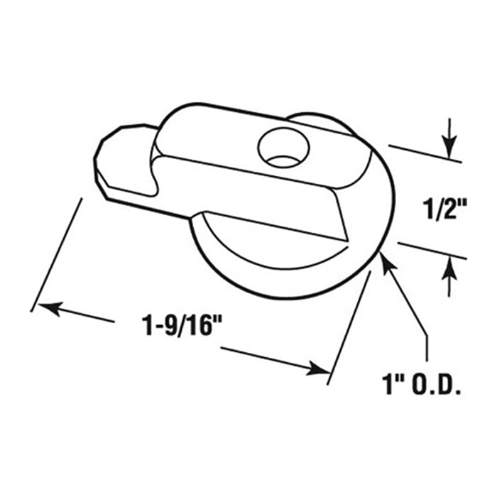 Andersen 2-Panel Insect Screen Latch - White - Andersen 2-Panel Insect Screen Latch - White