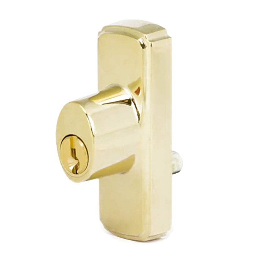 Andersen Window-Frenchwood Gliding Door-Keyed Lock, Anvers - RH - Bright Brass - Andersen Window-Frenchwood Gliding Door-Keyed Lock, Anvers - RH - Bright Brass