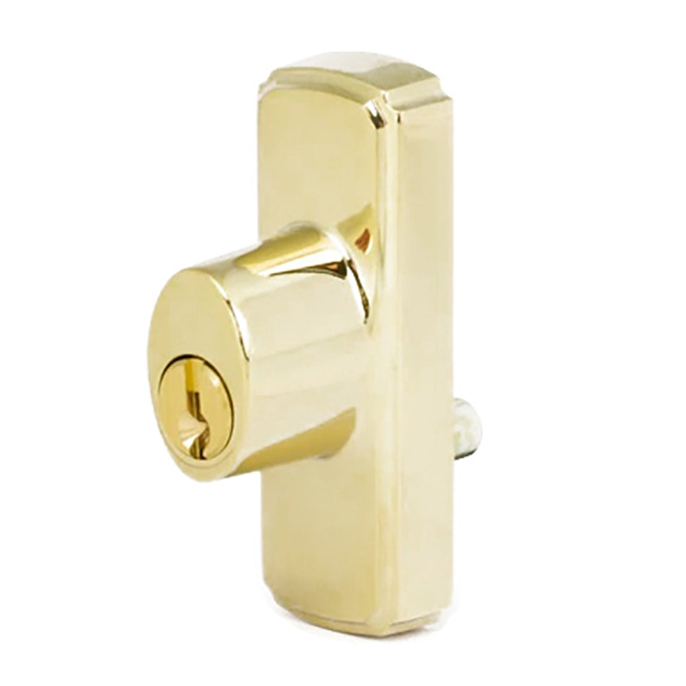 Andersen Window-Frenchwood Gliding Door-Keyed Lock, Anvers - RH - Bright Brass - Andersen Window-Frenchwood Gliding Door-Keyed Lock, Anvers - RH - Bright Brass