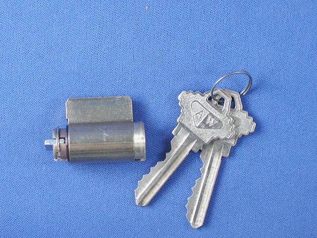 Lock Cylinder, Andersen Frenchwood Hinged - Antique Brass - Lock Cylinder, Andersen Frenchwood Hinged - Antique Brass