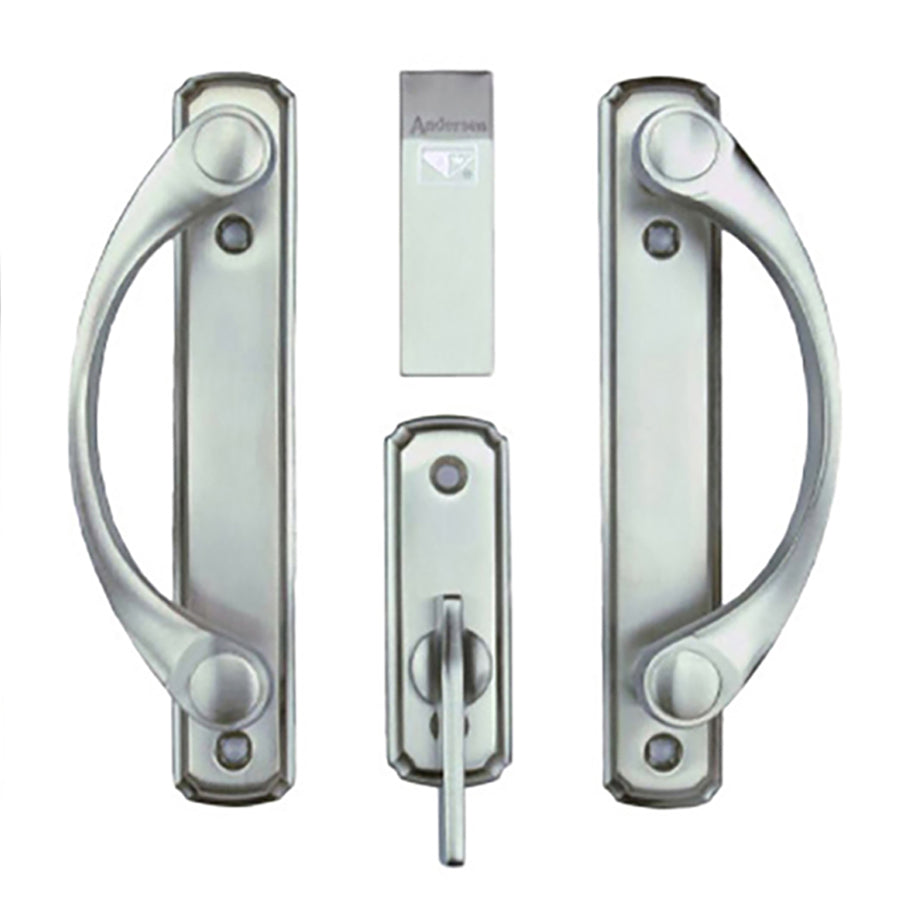 Andersen Newbury Door Handle For Two Panel Sliding Door Satin Nickel - Andersen Newbury Door Handle For Two Panel Sliding Door Satin Nickel