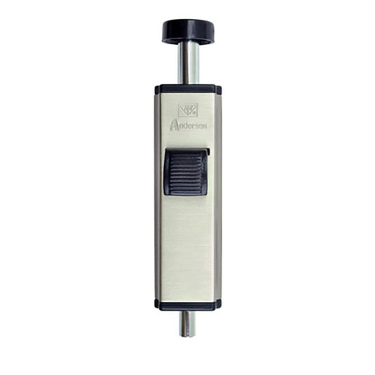 Andersen Auxiliary Foot Bolt Lock for Frenchwood Gliding Door - Brushed/Satin Nickel
