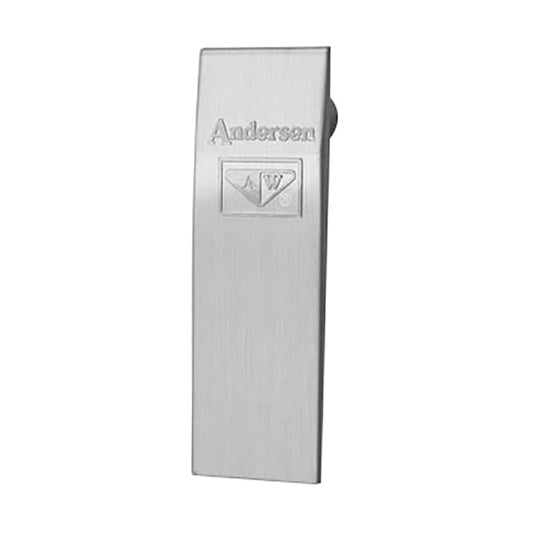 Andersen Window - Frenchwood Gliding Door - Trim Plate Assembly, 2 Panel - Satin Nickel