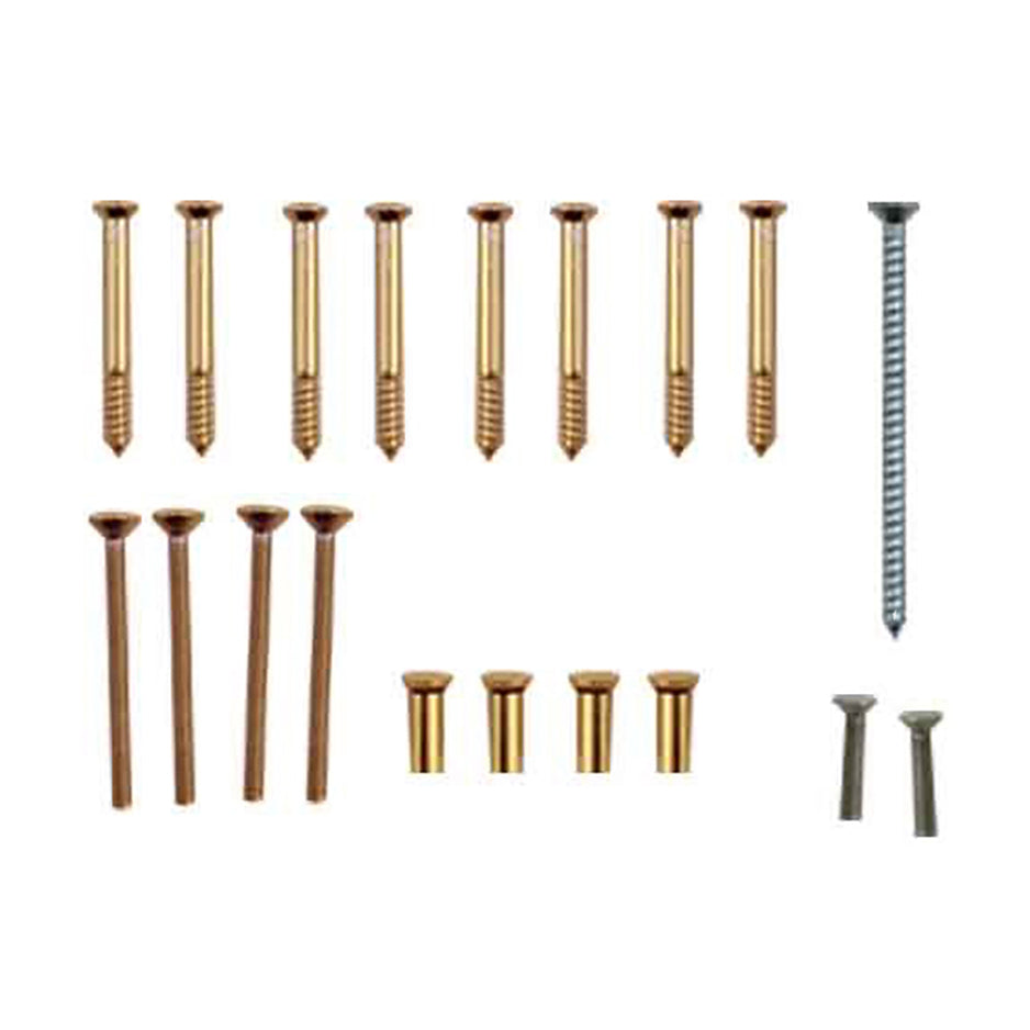 Trim Set Screw pack, Gliding Door - Antique Brass - Trim Set Screw pack, Gliding Door - Antique Brass