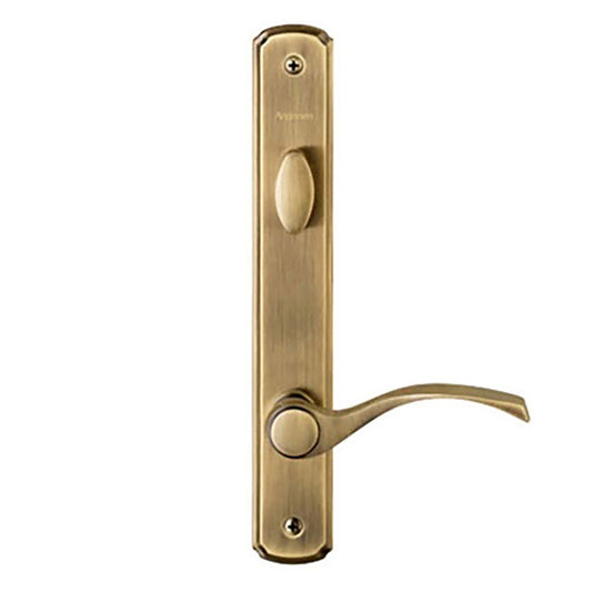 Hardware Kit, Single Door, Newbury, Active Door - Antique Brass