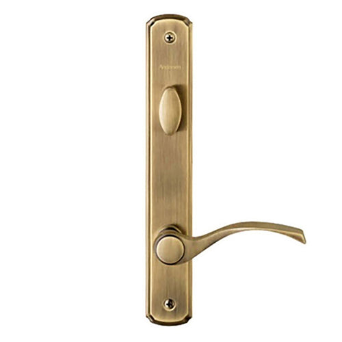 Hardware Kit, Single Door, Newbury, Active Door - Antique Brass - Hardware Kit, Single Door, Newbury, Active Door - Antique Brass