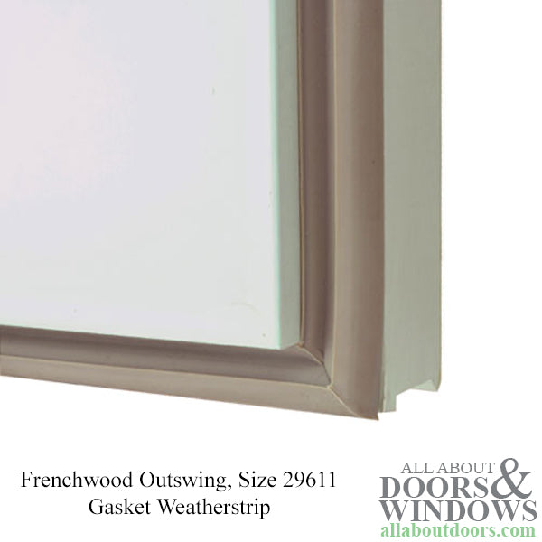 Andersen Frenchwood Outswing Gasket Weatherstrip, Size 29611 - Gray - Andersen Frenchwood Outswing Gasket Weatherstrip, Size 29611 - Gray