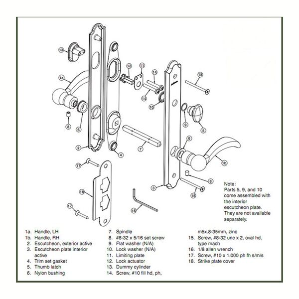 Andersen 5-3/4 Extra Long Spindle, Frenchwood Hinged Door - Andersen 5-3/4 Extra Long Spindle, Frenchwood Hinged Door