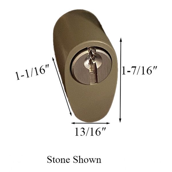 Andersen Frenchwood Door Lock Tribeca Keyed Cylinder with Housing White - Andersen Frenchwood Door Lock Tribeca Keyed Cylinder with Housing White