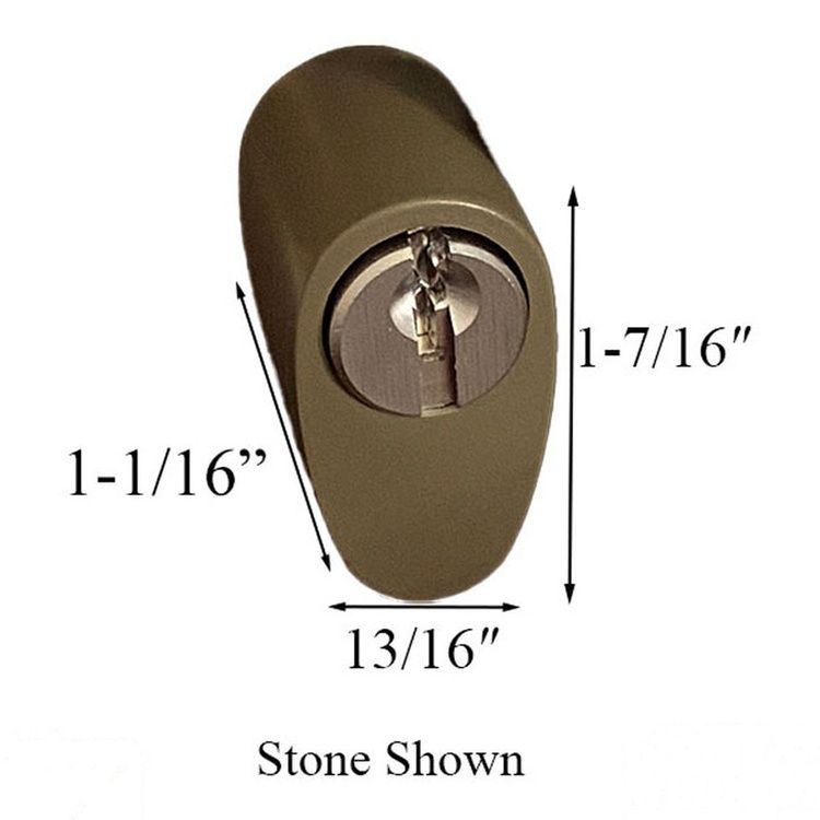 Andersen Tribeca Keyed Door Lock Cylinder with Housing Stone - Andersen Tribeca Keyed Door Lock Cylinder with Housing Stone