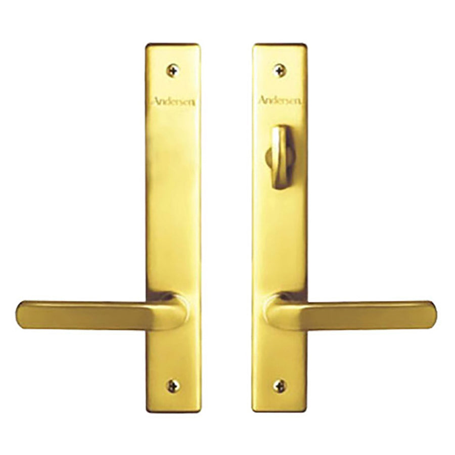 Hardware Kit, Double Door, Anvers, Active / Passive - Bright Brass - Hardware Kit, Double Door, Anvers, Active / Passive - Bright Brass