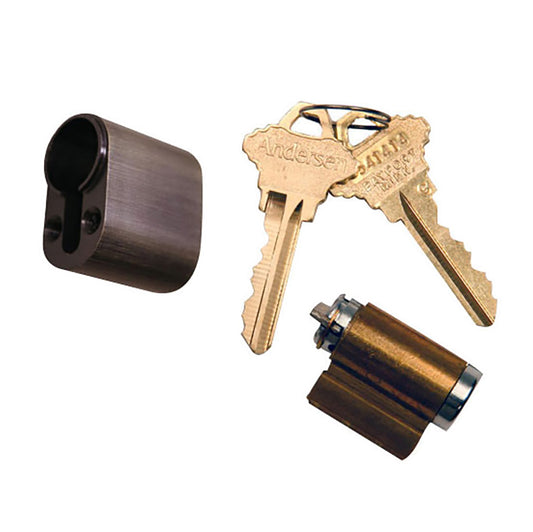 Andersen Keyed Cylinder with Housing - Oil Rubbed Bronze