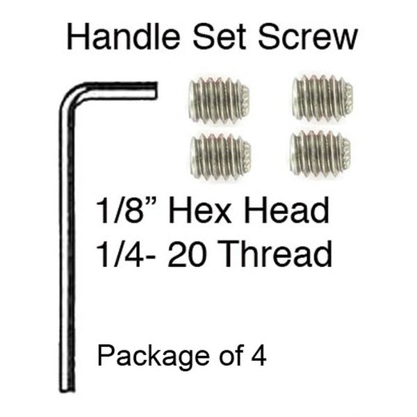 Set Screw w/ Wrench, 1/4-20 Thread, Andersen 1999-Present  - Silver - Set Screw w/ Wrench, 1/4-20 Thread, Andersen 1999-Present  - Silver