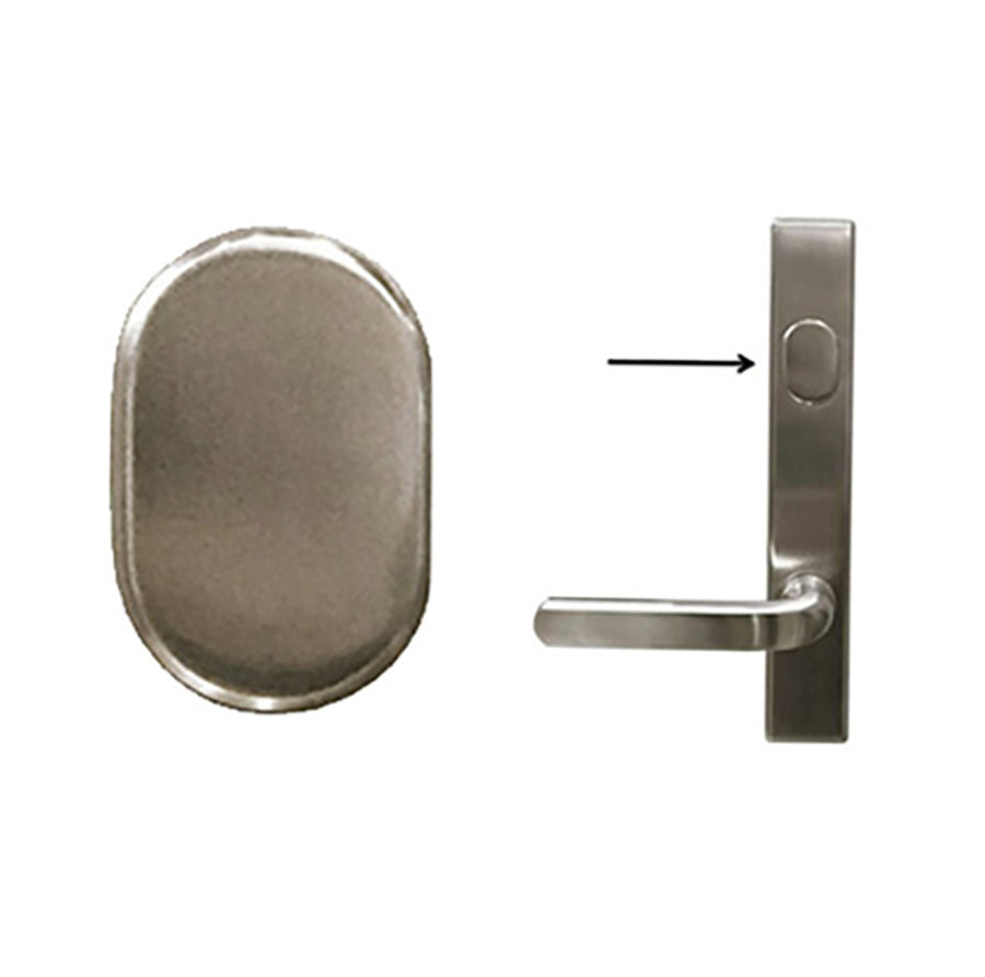 Dummy Cylinder Housing, Andersen - Distressed Nickel - Dummy Cylinder Housing, Andersen - Distressed Nickel