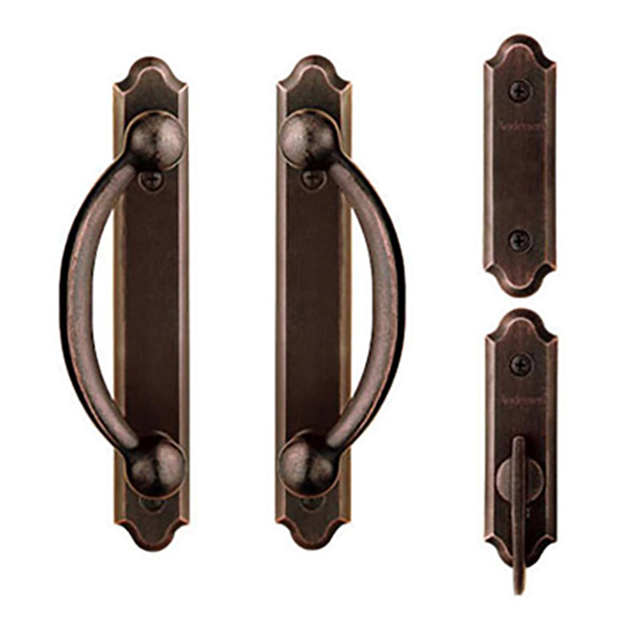 Andersen Frenchwood Gliding Door Trim Encino, 4 Panel Interior & Exterior - Distressed Bronze - Andersen Frenchwood Gliding Door Trim Encino, 4 Panel Interior & Exterior - Distressed Bronze