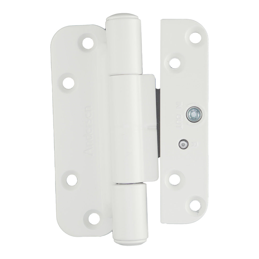 Andersen French-wood 400 Series Patio Door Hinge Right-Handed White - Andersen French-wood 400 Series Patio Door Hinge Right-Handed White