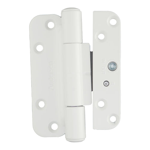 Andersen French-wood 400 Series Patio Door Hinge Right-Handed White - Andersen French-wood 400 Series Patio Door Hinge Right-Handed White