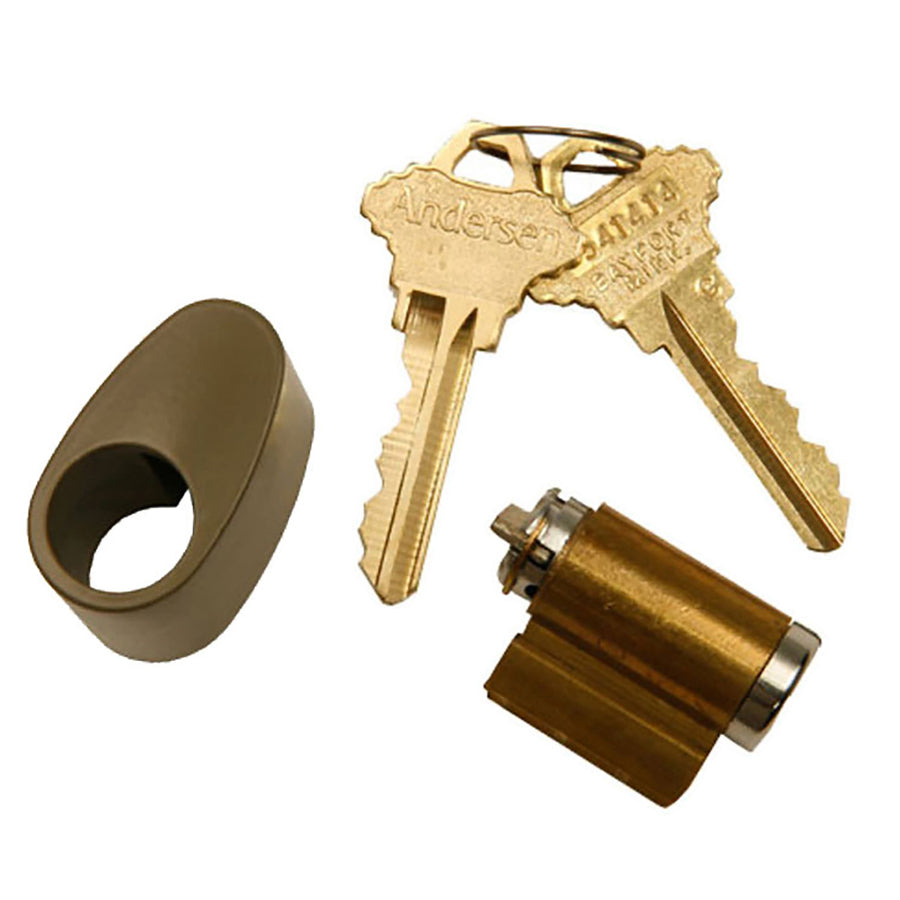 Andersen Tribeca Keyed Door Lock Cylinder with Housing Stone - Andersen Tribeca Keyed Door Lock Cylinder with Housing Stone