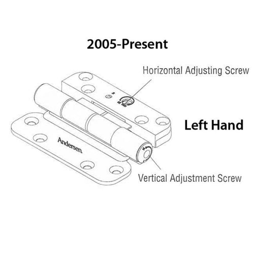 Andersen Single Hinge, Left Hand (2005-Present) - Oil-Rubbed Bronze - Andersen Single Hinge, Left Hand (2005-Present) - Oil-Rubbed Bronze