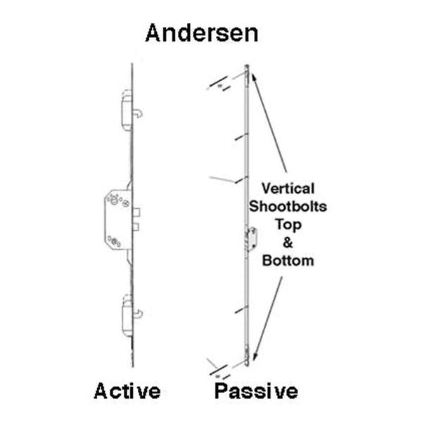 Andersen Active 6-11 Multipoint Lock 79-3/8 French Wood Hinged Patio Doors Stainless Steel - Andersen Active 6-11 Multipoint Lock 79-3/8 French Wood Hinged Patio Doors Stainless Steel