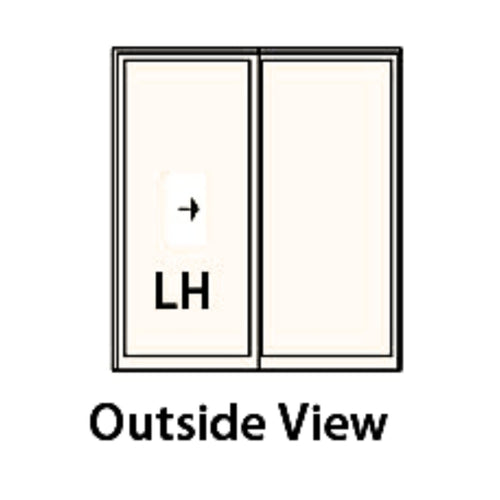Keyed Lock Assembly, Andersen Tribeca Gliding Door, LH - White - Keyed Lock Assembly, Andersen Tribeca Gliding Door, LH - White