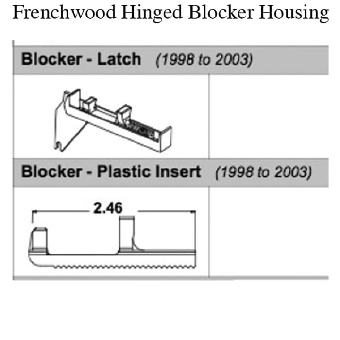 Frenchwood Hinged Blocker Housing - Frenchwood Hinged Blocker Housing