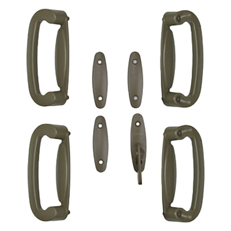 Andersen 4 Panel Gliding Door Tribeca Interior/Exterior Hardware Set - Stone - Andersen 4 Panel Gliding Door Tribeca Interior/Exterior Hardware Set - Stone