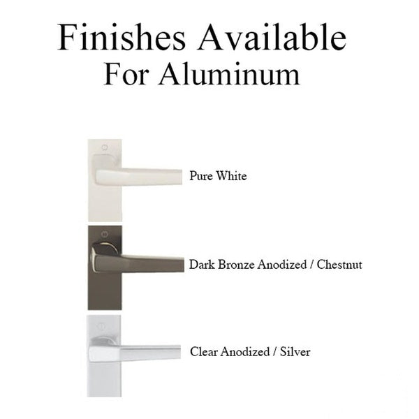 HOPPE Frankfurt A117 / 2246N Active Multipoint Handleset Pure White Aluminum - HOPPE Frankfurt A117 / 2246N Active Multipoint Handleset Pure White Aluminum