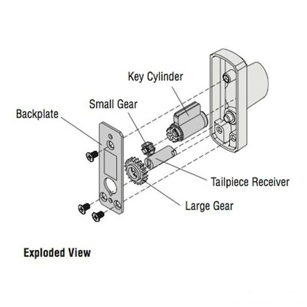 Andersen Exterior Keyed Lock Parts Replacement Kit - Andersen Exterior Keyed Lock Parts Replacement Kit