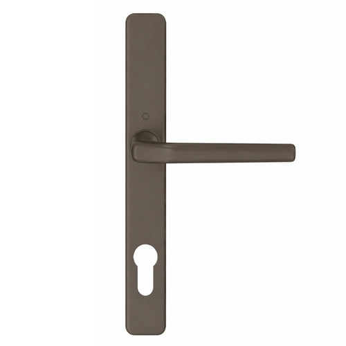 HOPPE Frankfurt A117 / 2246N Inactive Multipoint Handleset Dark Bronze Anodized Aluminum - HOPPE Frankfurt A117 / 2246N Inactive Multipoint Handleset Dark Bronze Anodized Aluminum