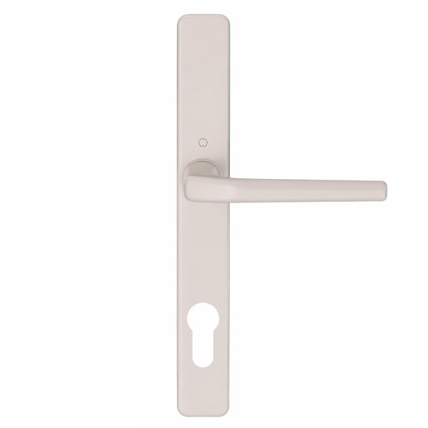 HOPPE Frankfurt A117 / 2246N Inactive Multipoint Handleset – Pure White – Aluminum - HOPPE Frankfurt A117 / 2246N Inactive Multipoint Handleset – Pure White – Aluminum