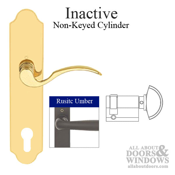 Munchen M112PL / 3965N Lock Trim – Inactive Door – Rustic Umber - Munchen M112PL / 3965N Lock Trim – Inactive Door – Rustic Umber