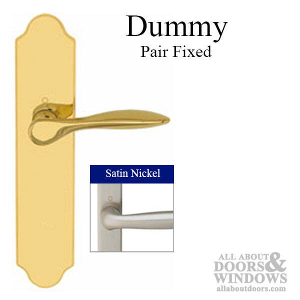 New Orleans M1610 / 3965N Dummy Pair Handleset Satin Nickel - New Orleans M1610 / 3965N Dummy Pair Handleset Satin Nickel