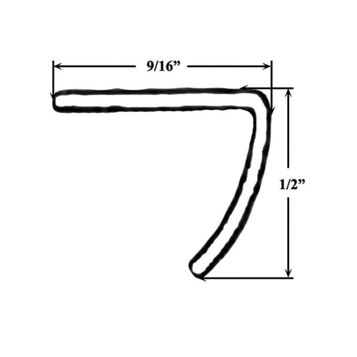 Andersen Inside Operating Side Jamb Weatherstrip, 6ft 8in Perma-Shield Gliding Doors, Non-Handed - White - Andersen Inside Operating Side Jamb Weatherstrip, 6ft 8in Perma-Shield Gliding Doors, Non-Handed - White