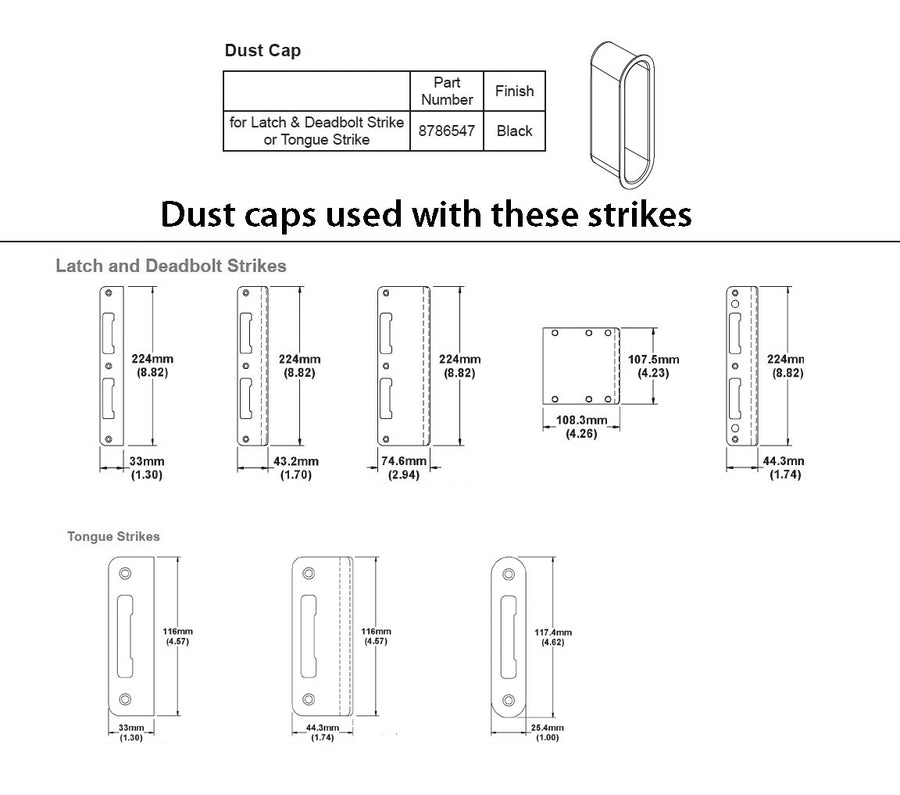 HOPPE Multipoint Strike Plate with Flat Tongue Satin Nickel - HOPPE Multipoint Strike Plate with Flat Tongue Satin Nickel