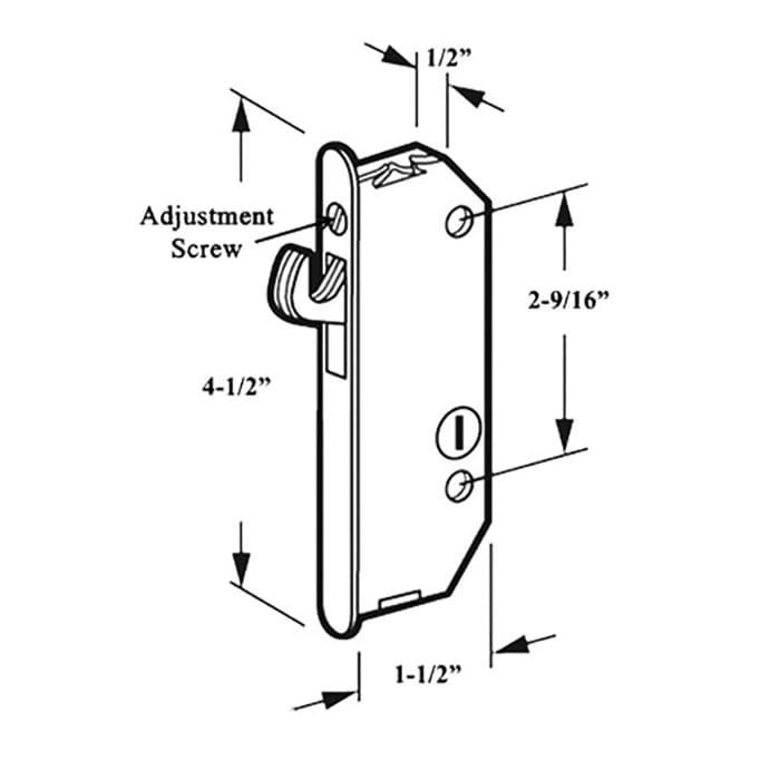 Lock Compatible With Andersen Sliding Door Lock Pre Reachout Sliding Door Lock For 2 and 3 Panel Sliding Doors - Lock Compatible With Andersen Sliding Door Lock Pre Reachout Sliding Door Lock For 2 and 3 Panel Sliding Doors