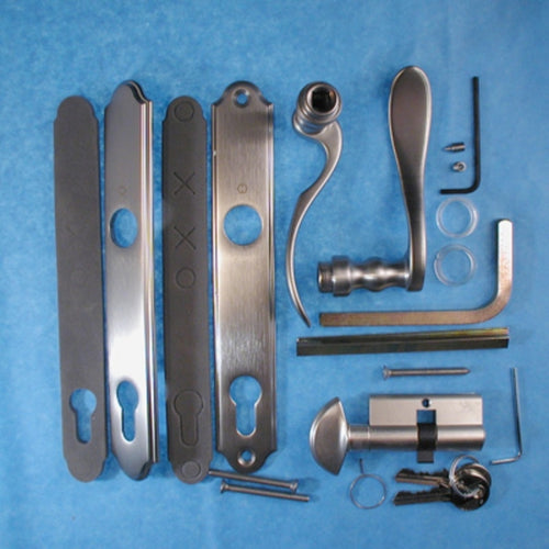 Munchen Active Handle set M112PL / 374N -  Satin Nickel - Munchen Active Handle set M112PL / 374N -  Satin Nickel