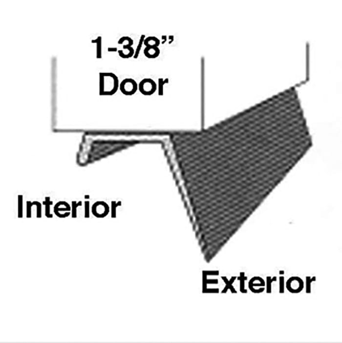 Vinyl/Rubber Garage Door Bottom Seal Weatherstrip - Black, 10 Feet - Vinyl/Rubber Garage Door Bottom Seal Weatherstrip - Black, 10 Feet