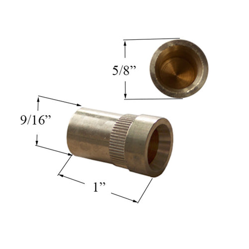 HOPPE Socket Strike Plate for Shootbolt Multipoint Lock Brass - HOPPE Socket Strike Plate for Shootbolt Multipoint Lock Brass