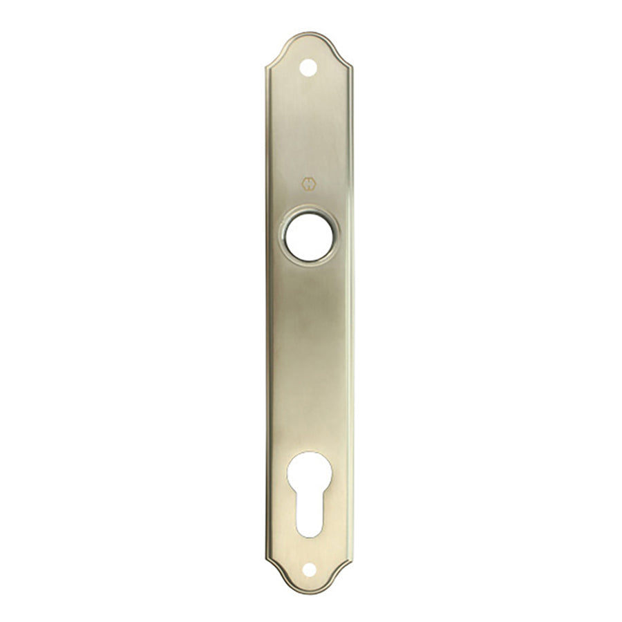 HOPPE Traditional Interior Backplate M374N for Active/Inactive Handlesets - Satin Nickel - HOPPE Traditional Interior Backplate M374N for Active/Inactive Handlesets - Satin Nickel
