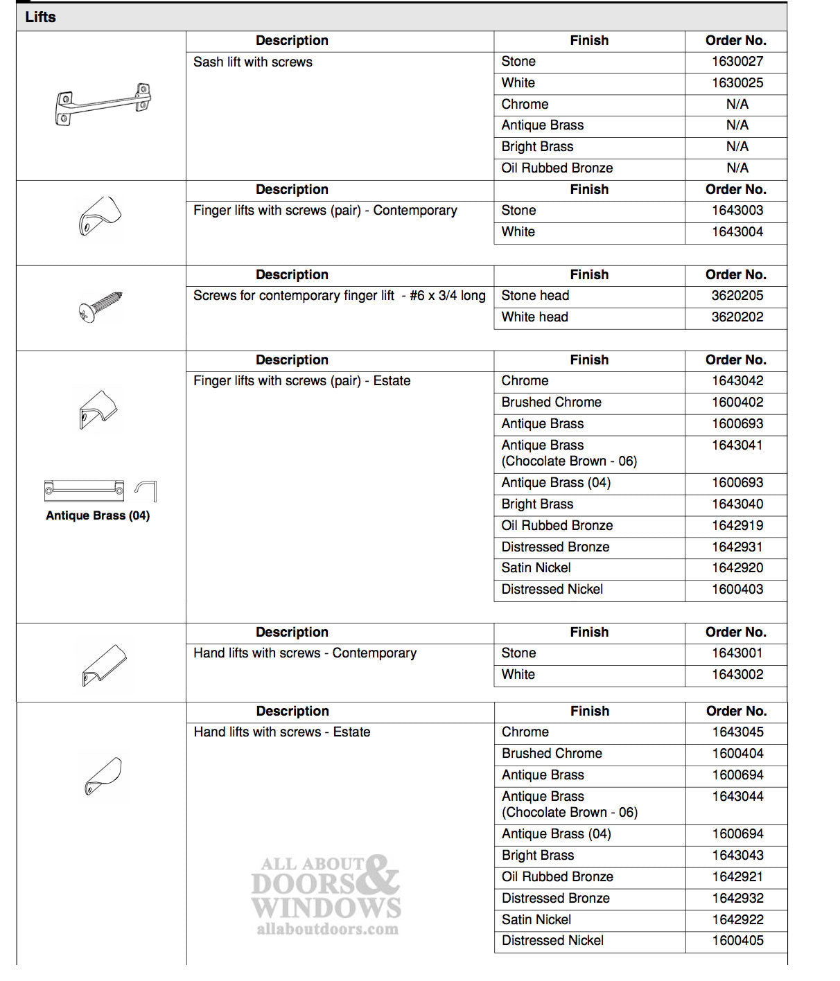 Andersen Sash Lift Handle For Double Hung Windows Sash Handle With 4 Screw Holes - Andersen Sash Lift Handle For Double Hung Windows Sash Handle With 4 Screw Holes