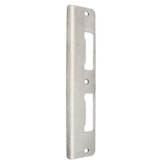 HOPPE Latch and Deadbolt Strike with Curved Lip for 1-3/4" Thick Doors Stainless Steel
