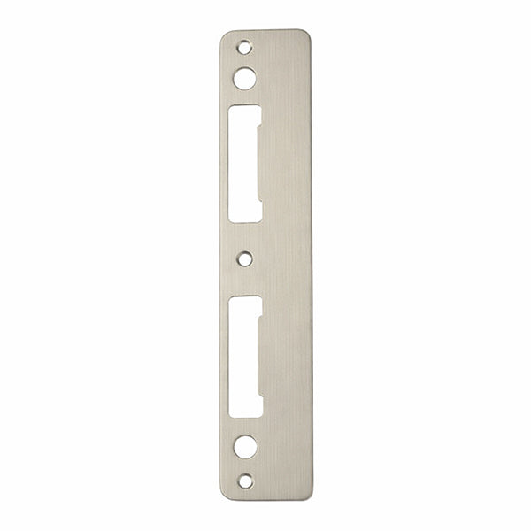 HOPPE Latch and Deadbolt Strike Plate with Curved Lip Satin Nickel - HOPPE Latch and Deadbolt Strike Plate with Curved Lip Satin Nickel