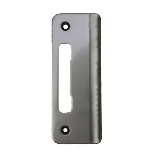 HOPPE Curved Lip Tongue Strike Plate  Stainless Steel