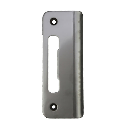 HOPPE Curved Lip Tongue Strike Plate  Stainless Steel - HOPPE Curved Lip Tongue Strike Plate  Stainless Steel