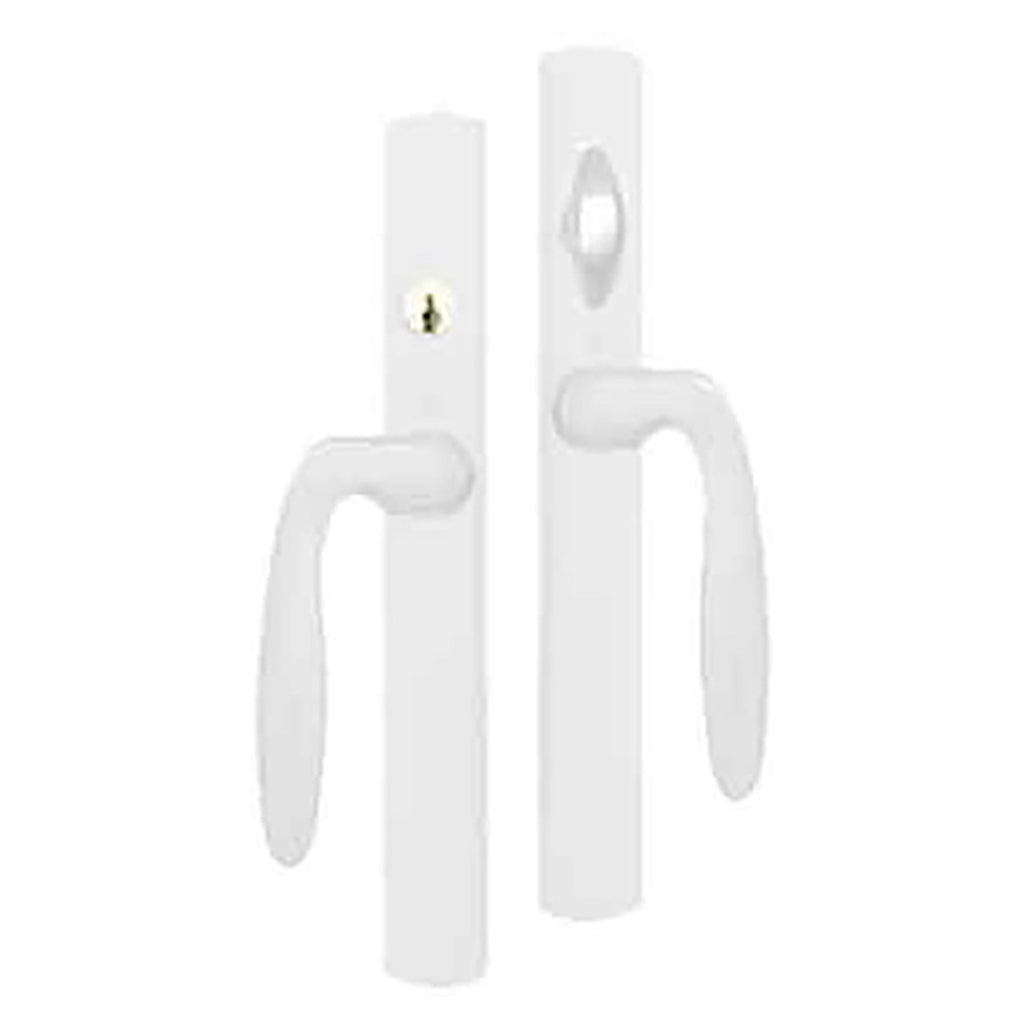 HOPPE HLS 9000 Sliding Door Handle Set Verona Lever Active Keyed White - HOPPE HLS 9000 Sliding Door Handle Set Verona Lever Active Keyed White