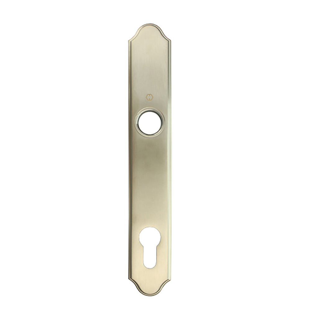 HOPPE Traditional Exterior Backplate M374N for Active Handlesets - Satin Nickel - HOPPE Traditional Exterior Backplate M374N for Active Handlesets - Satin Nickel